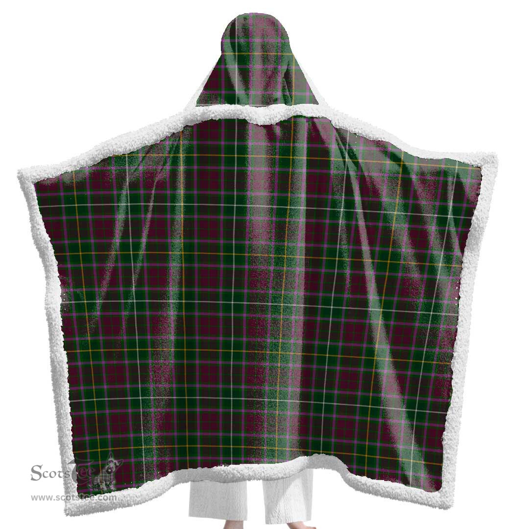 ScotsTee Shop Scottish Crosbie Clan Tartan Sherpa Hooded Blanket Wearable Cuddle Throw Warm Cozy