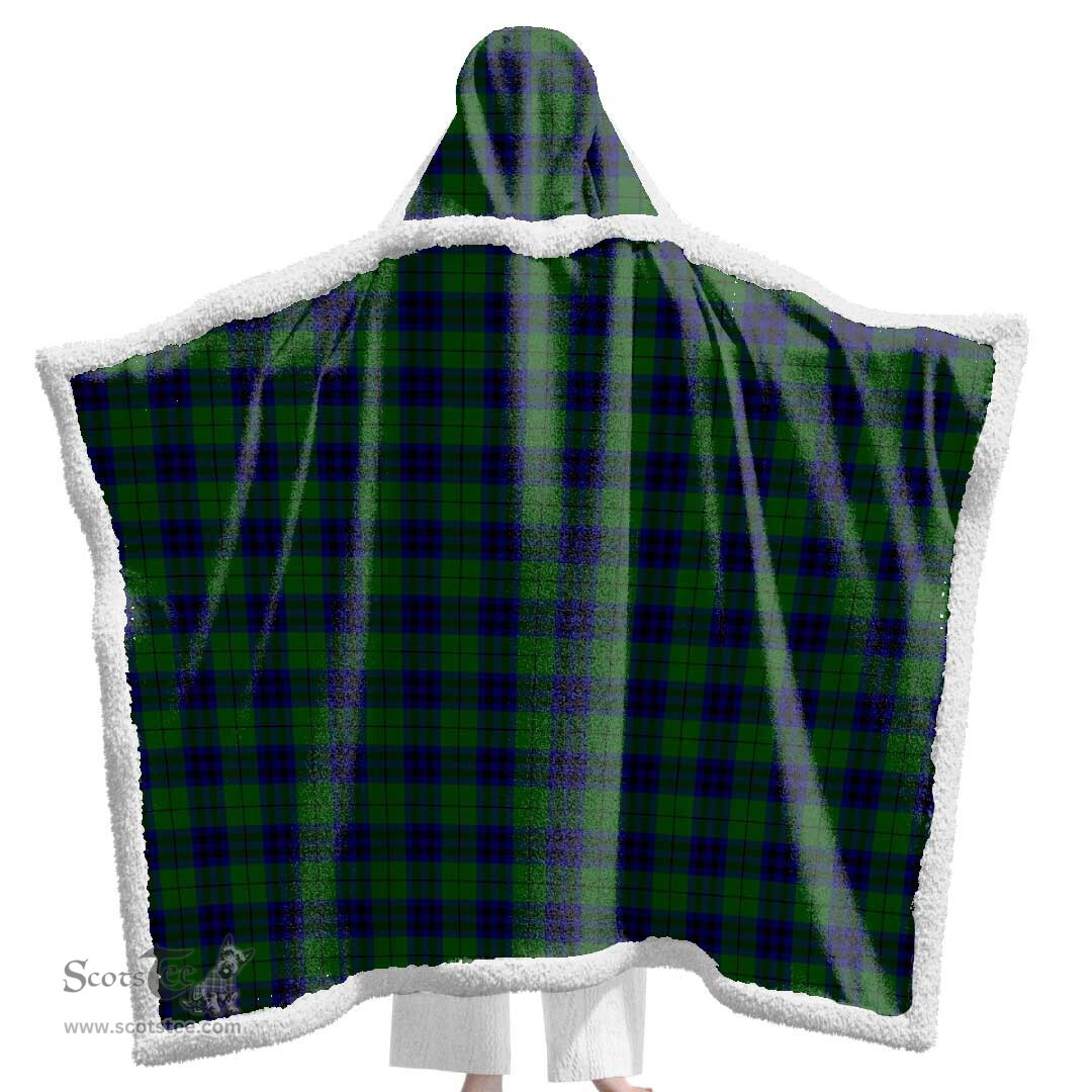 ScotsTee Shop Scottish Keith Modern Clan Tartan Sherpa Hooded Blanket Wearable Cuddle Throw Warm Cozy