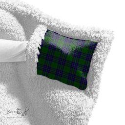 ScotsTee Shop Scottish Lockhart Modern Clan Tartan Sherpa Hooded Blanket Wearable Cuddle Throw Warm Cozy