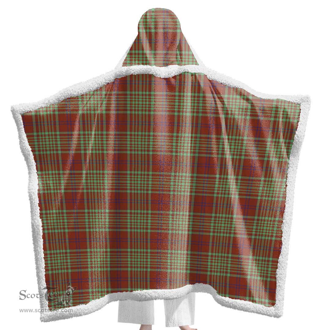 ScotsTee Shop Scottish MacGillivray Hunting Ancient Clan Tartan Sherpa Hooded Blanket Wearable Cuddle Throw Warm Cozy