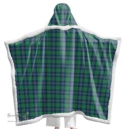 ScotsTee Shop Scottish Shaw Ancient Clan Tartan Sherpa Hooded Blanket Wearable Cuddle Throw Warm Cozy