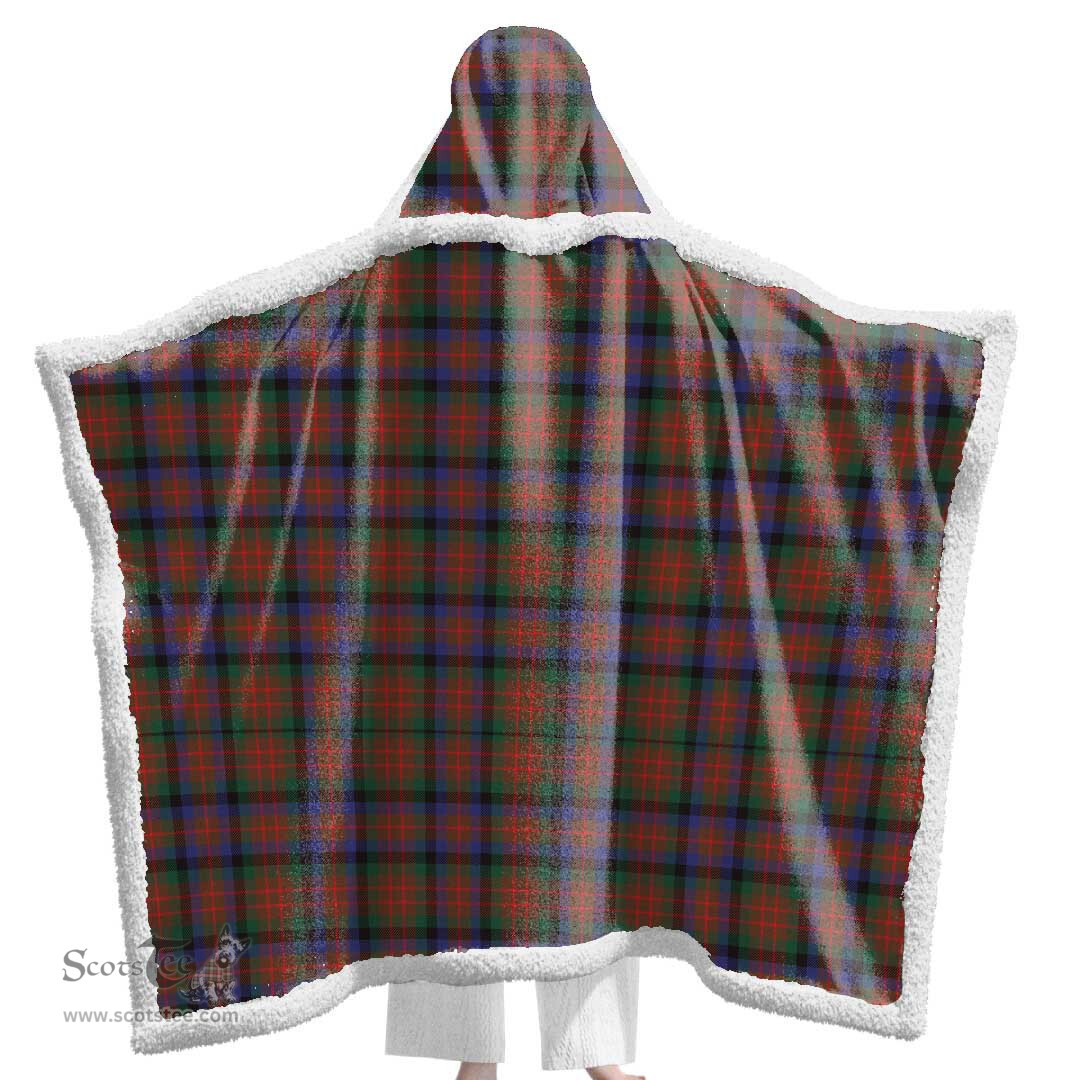 ScotsTee Shop Scottish MacDuff Hunting Modern Clan Tartan Sherpa Hooded Blanket Wearable Cuddle Throw Warm Cozy