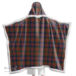 ScotsTee Shop Scottish MacDuff Hunting Modern Clan Tartan Sherpa Hooded Blanket Wearable Cuddle Throw Warm Cozy