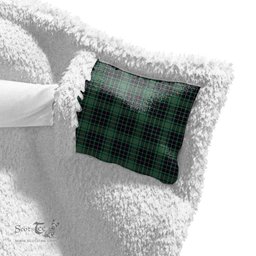 ScotsTee Shop Scottish MacAulay Hunting Ancient Clan Tartan Sherpa Hooded Blanket Wearable Cuddle Throw Warm Cozy