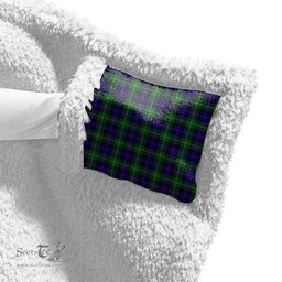 ScotsTee Shop Scottish MacThomas Modern Clan Tartan Sherpa Hooded Blanket Wearable Cuddle Throw Warm Cozy