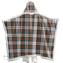 ScotsTee Shop Scottish MacDuff Dress Ancient Clan Tartan Sherpa Hooded Blanket Wearable Cuddle Throw Warm Cozy