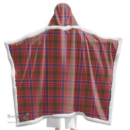 ScotsTee Shop Scottish MacRae Ancient Clan Tartan Sherpa Hooded Blanket Wearable Cuddle Throw Warm Cozy