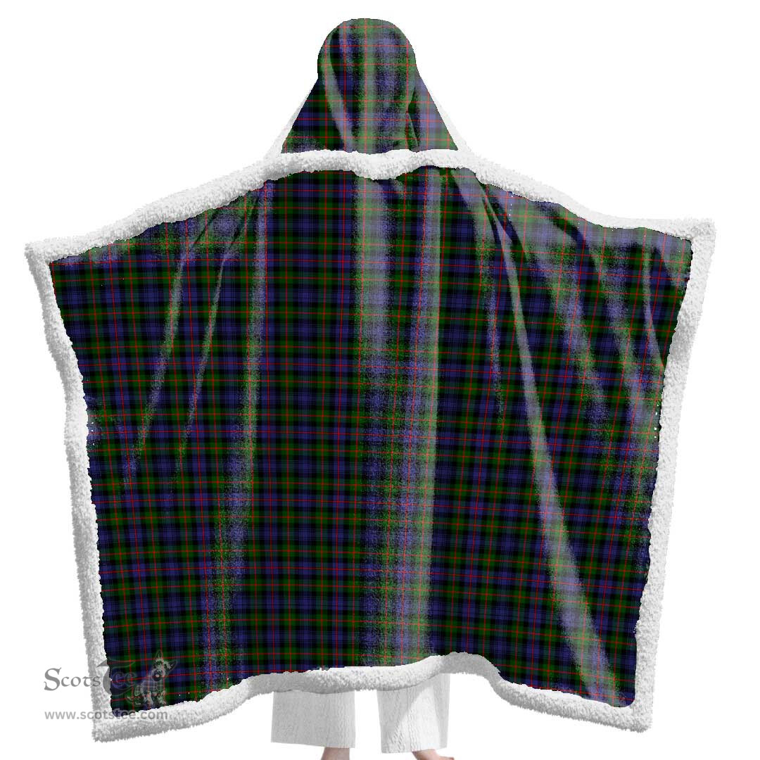 ScotsTee Shop Scottish Murray of Atholl Modern Clan Tartan Sherpa Hooded Blanket Wearable Cuddle Throw Warm Cozy