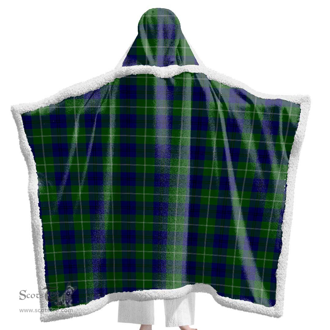 ScotsTee Shop Scottish Oliphant Modern Clan Tartan Sherpa Hooded Blanket Wearable Cuddle Throw Warm Cozy