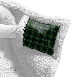 ScotsTee Shop Scottish MacArthur Modern Clan Crest Tartan Sherpa Hooded Blanket Wearable Cuddle Throw Warm Cozy