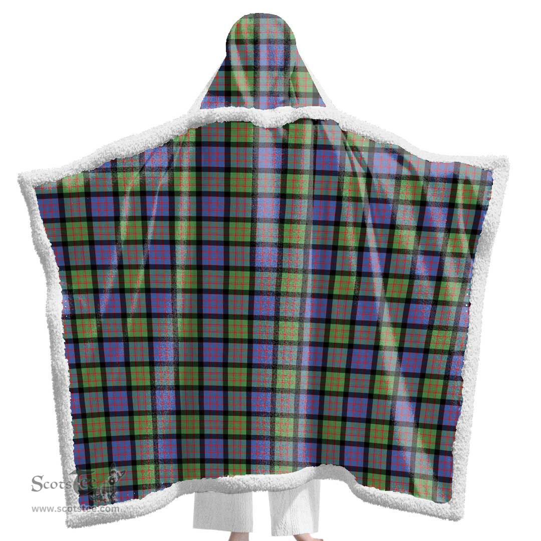 ScotsTee Shop Scottish MacDonald Ancient Clan Tartan Sherpa Hooded Blanket Wearable Cuddle Throw Warm Cozy