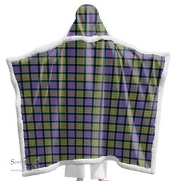 ScotsTee Shop Scottish MacDonald Ancient Clan Tartan Sherpa Hooded Blanket Wearable Cuddle Throw Warm Cozy