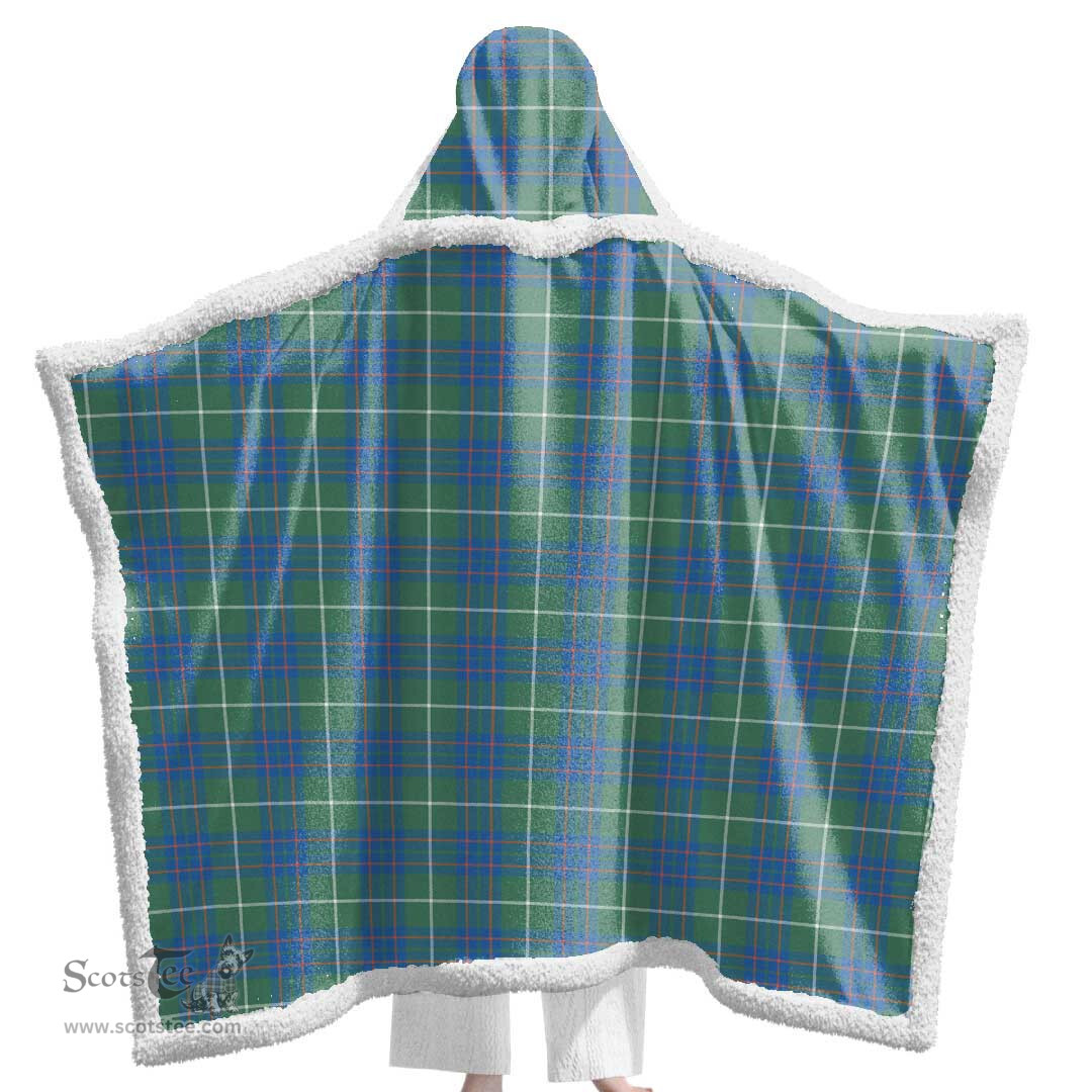ScotsTee Shop Scottish MacIntyre Hunting Ancient Clan Tartan Sherpa Hooded Blanket Wearable Cuddle Throw Warm Cozy