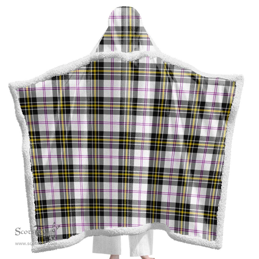 ScotsTee Shop Scottish MacPherson Dress Modern Clan Tartan Sherpa Hooded Blanket Wearable Cuddle Throw Warm Cozy