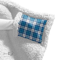 ScotsTee Shop Scottish Roberton Clan Crest Tartan Sherpa Hooded Blanket Wearable Cuddle Throw Warm Cozy