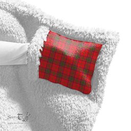 ScotsTee Shop Scottish Ross Modern Clan Tartan Sherpa Hooded Blanket Wearable Cuddle Throw Warm Cozy