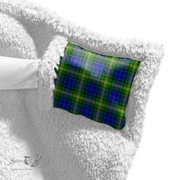 ScotsTee Shop Scottish Maitland Clan Crest Tartan Sherpa Hooded Blanket Wearable Cuddle Throw Warm Cozy