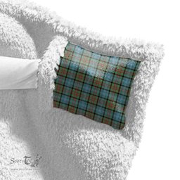 ScotsTee Shop Scottish Paisley District Clan Crest Tartan Sherpa Hooded Blanket Wearable Cuddle Throw Warm Cozy