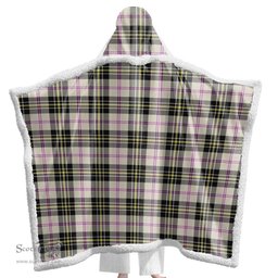 ScotsTee Shop Scottish MacPherson Dress Ancient Clan Tartan Sherpa Hooded Blanket Wearable Cuddle Throw Warm Cozy