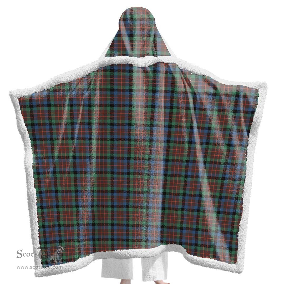 ScotsTee Shop Scottish MacDuff Hunting Ancient Clan Tartan Sherpa Hooded Blanket Wearable Cuddle Throw Warm Cozy