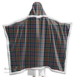 ScotsTee Shop Scottish MacDuff Hunting Ancient Clan Tartan Sherpa Hooded Blanket Wearable Cuddle Throw Warm Cozy