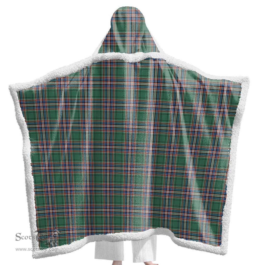 ScotsTee Shop Scottish MacFarlane Hunting Ancient Clan Tartan Sherpa Hooded Blanket Wearable Cuddle Throw Warm Cozy