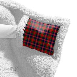 ScotsTee Shop Scottish MacPherson Modern Clan Crest Tartan Sherpa Hooded Blanket Wearable Cuddle Throw Warm Cozy