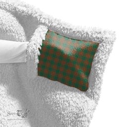 ScotsTee Shop Scottish Menzies Green Ancient Clan Crest Tartan Sherpa Hooded Blanket Wearable Cuddle Throw Warm Cozy