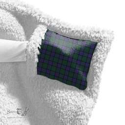 ScotsTee Shop Scottish Sinclair Hunting Modern Clan Crest Tartan Sherpa Hooded Blanket Wearable Cuddle Throw Warm Cozy