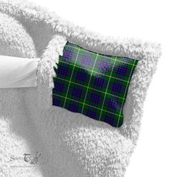 ScotsTee Shop Scottish MacIntyre Hunting Modern Clan Crest Tartan Sherpa Hooded Blanket Wearable Cuddle Throw Warm Cozy