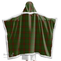 ScotsTee Shop Scottish Maxwell Hunting Clan Tartan Sherpa Hooded Blanket Wearable Cuddle Throw Warm Cozy