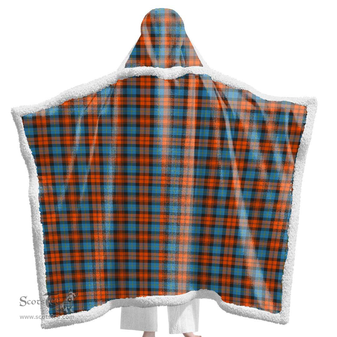 ScotsTee Shop Scottish MacLachlan Ancient Clan Tartan Sherpa Hooded Blanket Wearable Cuddle Throw Warm Cozy