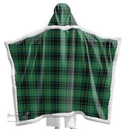 ScotsTee Shop Scottish MacArthur Ancient Clan Tartan Sherpa Hooded Blanket Wearable Cuddle Throw Warm Cozy