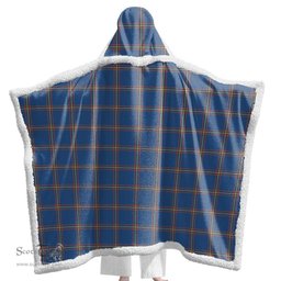 ScotsTee Shop Scottish MacLaine of Loch Buie Hunting Ancient Clan Tartan Sherpa Hooded Blanket Wearable Cuddle Throw Warm Cozy