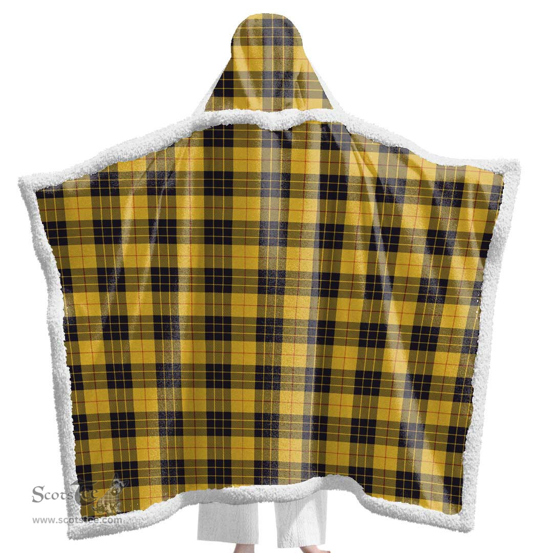 ScotsTee Shop Scottish MacLeod of Lewis Ancient Clan Tartan Sherpa Hooded Blanket Wearable Cuddle Throw Warm Cozy