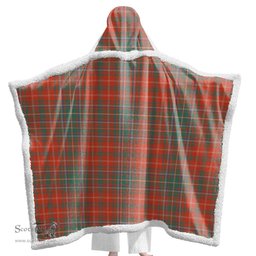 ScotsTee Shop Scottish MacDougall Ancient Clan Tartan Sherpa Hooded Blanket Wearable Cuddle Throw Warm Cozy