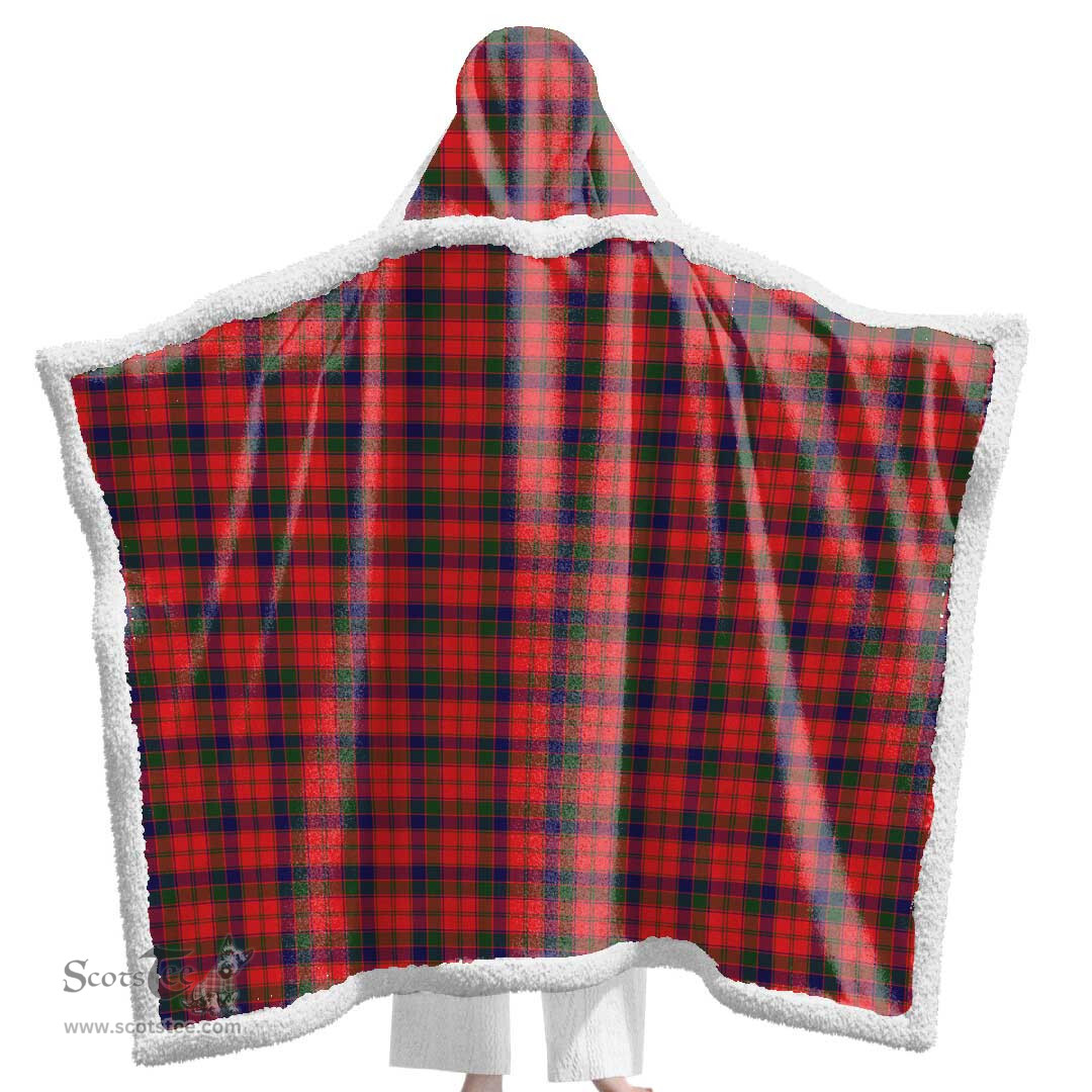 ScotsTee Shop Scottish Robertson Modern Clan Tartan Sherpa Hooded Blanket Wearable Cuddle Throw Warm Cozy