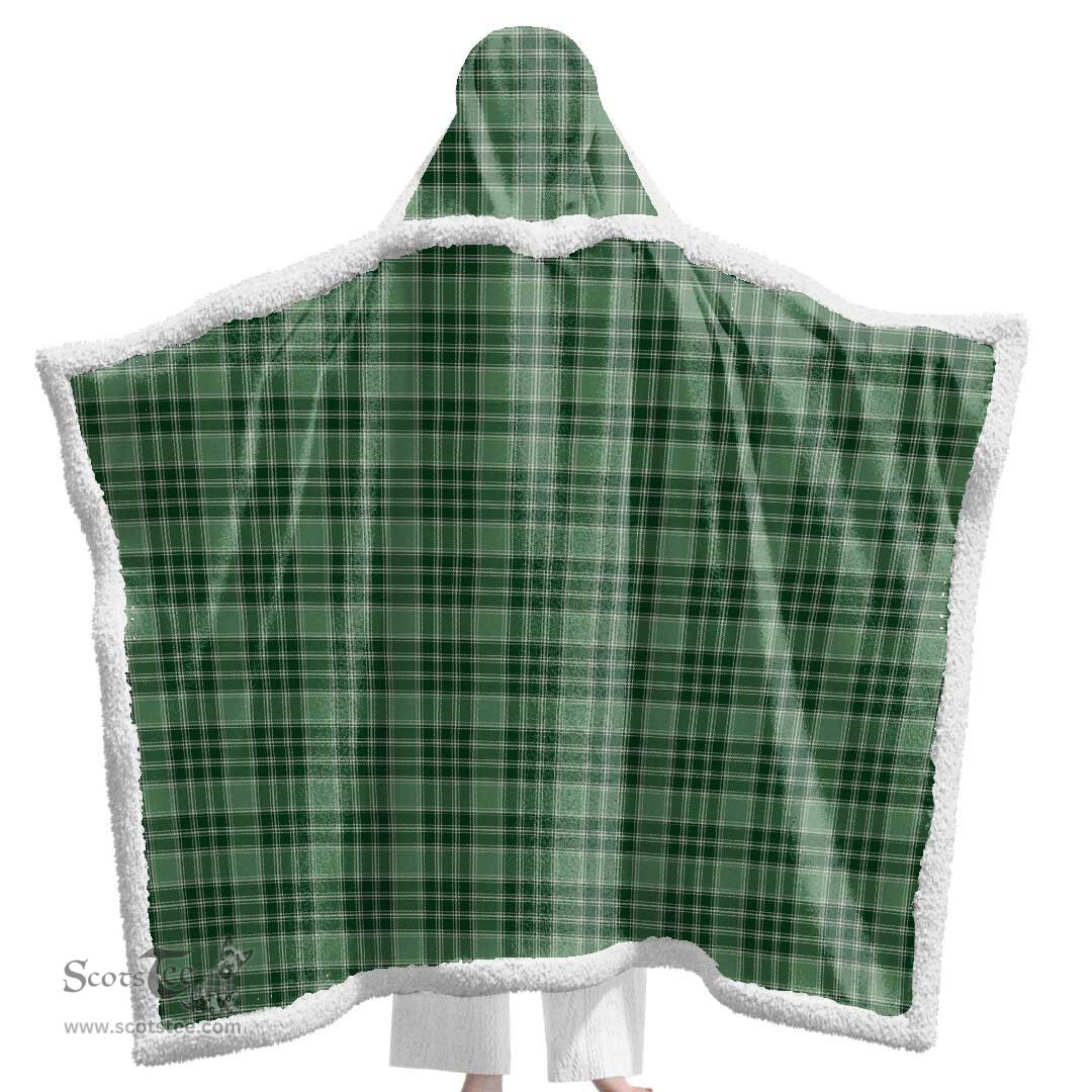 ScotsTee Shop Scottish MacDonald Lord of the Isles Hunting Clan Tartan Sherpa Hooded Blanket Wearable Cuddle Throw Warm Cozy