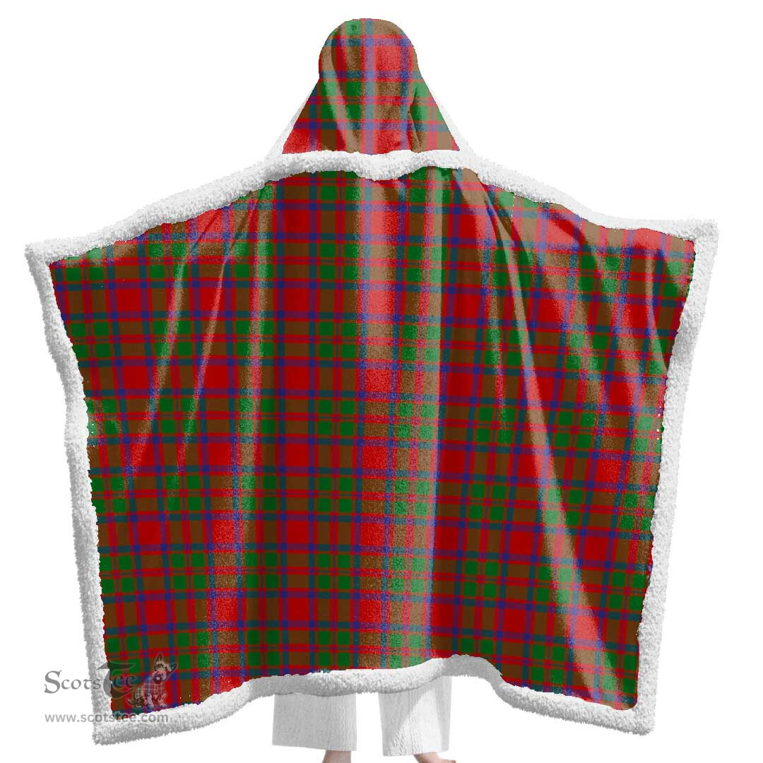 ScotsTee Shop Scottish MacKintosh Modern Clan Tartan Sherpa Hooded Blanket Wearable Cuddle Throw Warm Cozy