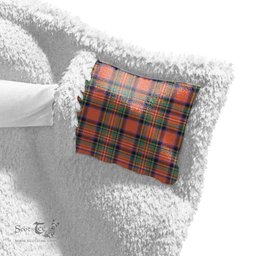 ScotsTee Shop Scottish Stewart Royal Ancient Clan Crest Tartan Sherpa Hooded Blanket Wearable Cuddle Throw Warm Cozy