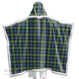 ScotsTee Shop Scottish Watson Ancient Clan Tartan Sherpa Hooded Blanket Wearable Cuddle Throw Warm Cozy