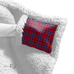ScotsTee Shop Scottish Wishart Dress Clan Tartan Sherpa Hooded Blanket Wearable Cuddle Throw Warm Cozy