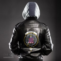 ScotsTee Shop Scottish Ogilvie Hunting Modern Clan Crest Tartan Leather Jacket