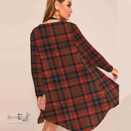 ScotsTee Shop Scottish Cumming Hunting Weathered Clan Tartan Beach Kimono Womens Beach Cover Up
