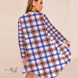 ScotsTee Shop Scottish Boswell Modern Clan Tartan Beach Kimono Womens Beach Cover Up