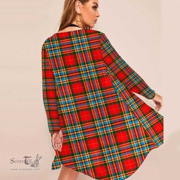 ScotsTee Shop Scottish Chattan Clan Tartan Beach Kimono Womens Beach Cover Up