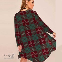 ScotsTee Shop Scottish Crawford Modern Clan Tartan Beach Kimono Womens Beach Cover Up