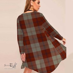 ScotsTee Shop Scottish Davidson Dress Dancers Clan Tartan Beach Kimono Womens Beach Cover Up