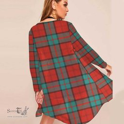 ScotsTee Shop Scottish Dunbar Ancient Clan Tartan Beach Kimono Womens Beach Cover Up