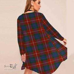 ScotsTee Shop Scottish Fraser Ancient Clan Tartan Beach Kimono Womens Beach Cover Up
